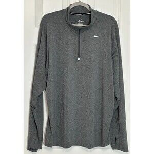 Nike Dri-Fit 1/2 Zip Pullover Men's XXL Gray Long Sleeve Running Training